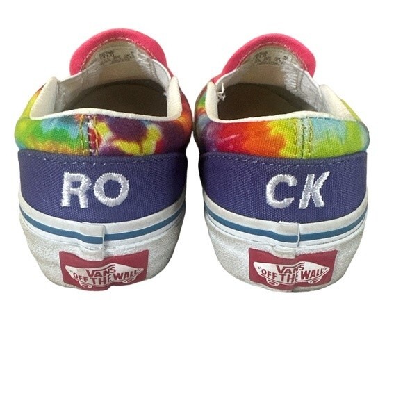 Vans Off the Wall Tie Dye Slip On Shoes Youth Size 11 - Picture 4 of 9